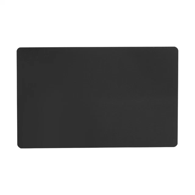Black 50Pcs Impressive Blanks Laser Mark Engraved Metal Business Visiting EZ