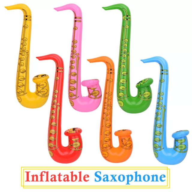 1-12 Stck. Party aufblasbares Spielzeug Aufblasen Saxophone Musikinstrumente ausgefallene Requisite UK