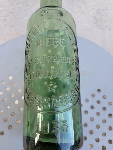 ANCIENNE BOUTEILLE VERRE Soda Limonade Tantale Bouchon Porcelaine