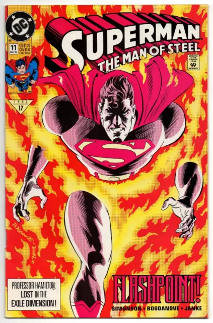 Superman The Man of Steel Vol 1 No 11 May 1992 (NM-) (9.2) DC, Modern Age