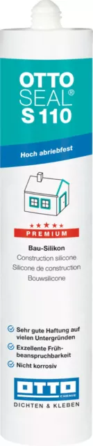 Ottoseal S110 310ML El Premium-Bau-Silicon Para Estrías & Juntas de Conexión