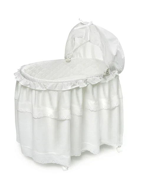 Portable Rocking Baby Bassinet with Toybox Base, Long Skirt, and Pad 933 Portable Rocking Baby Bassinet with Toybox Base, Long Skirt, and Pad 933