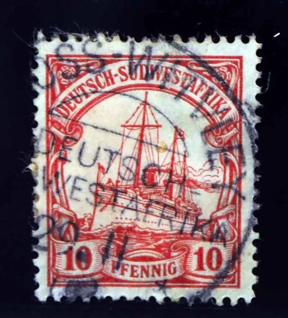 Dt. SW-Afrika Stpl.; "GROSS-WITVLEY DSWA 29/11", K1 10 Pfg., Pracht, MiNr. 26a