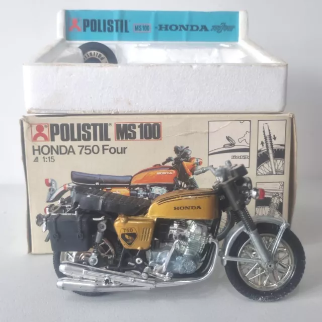 Polistil Diecast 1:15 MS 100 Honda 750 Four Motor bike Motorcycle Toy Model