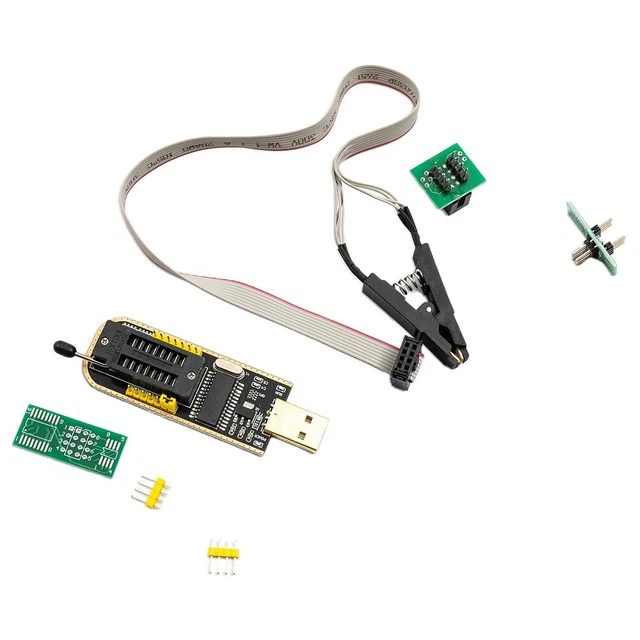 CH341A 24 25 Series EEPROM Flash BIOS USB Programmer Module And SOIC8 Test Clip