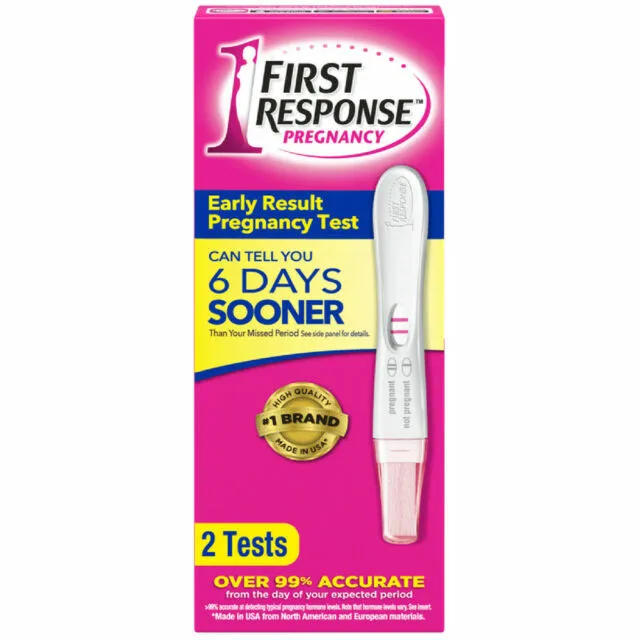 Lot Of 3 FIRST RESPONSE Early Results Pregnancy Test Kit, 2 In Each Box, 10/2024