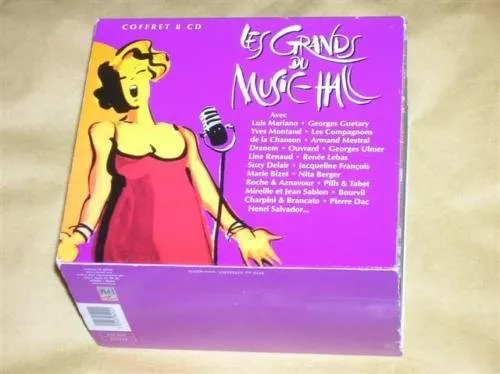 CD NEUF scellé - LES GRANDS DU MUSIC HALL / Coffret 8 CD -B3