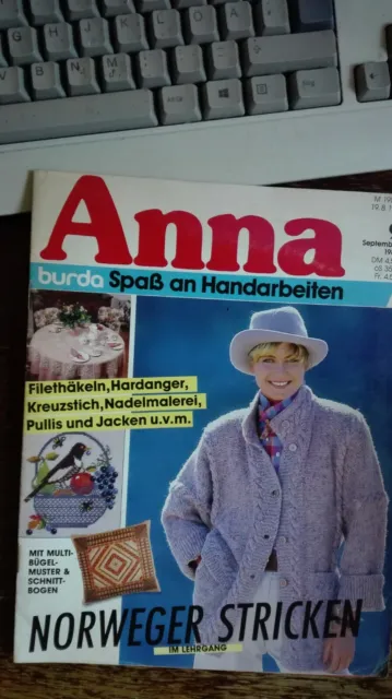 Anna  burda Spaß an Handarbeiten  9 September 1987