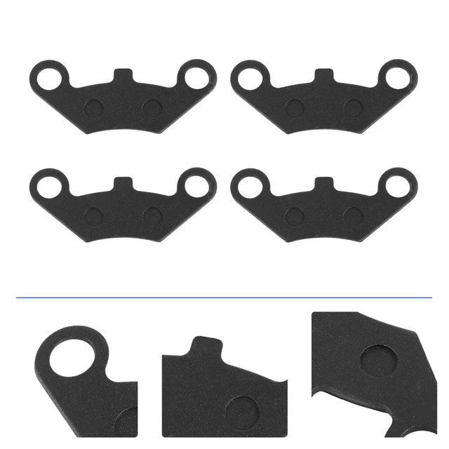 2 paia kit pastiglie freno resistenti all'usura ricambio pastiglie freno black