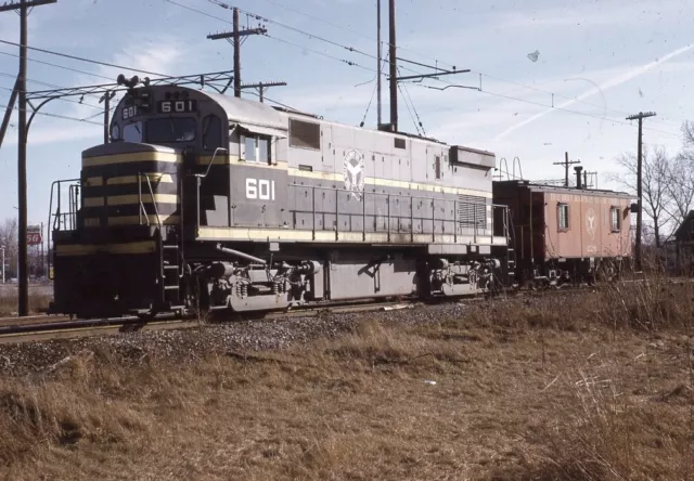 BRC BELT RAILWAY OF CHICAGO Railroad Train Locomotive Caboose 1972 Photo Slide
