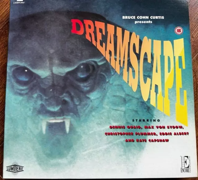 Dreamscape LaserDisc PAL 1983 Cult Sci-Fi Horror Movie Classic w/ Dennis Quaid