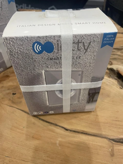 Prise de courant 2P+T tactile connecté WIFI en verre blanc-IOTTY neuf