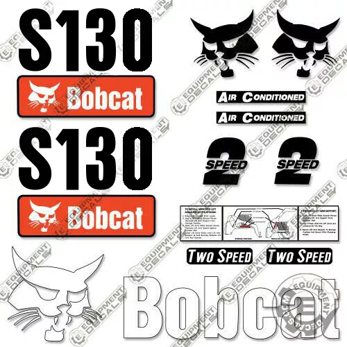 Passend Bobcat S130 Aufkleber Set Skid Steer S 130 S-130 Ersatz