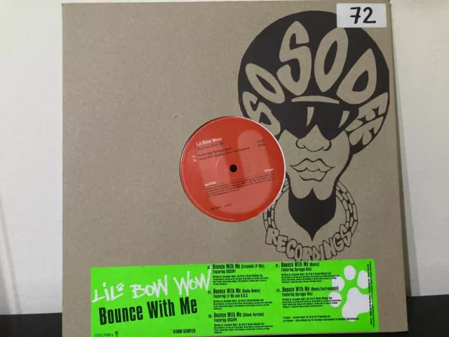 Lil Bow Wow - Bounce With Me (5 Mixes)  Rare UK 12" Promo Vinyl 2000 Rap