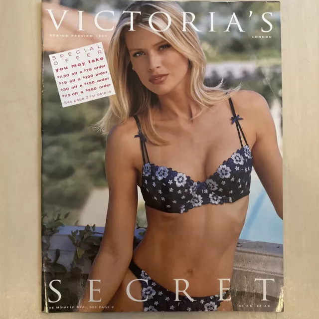 Victoria's Secret Christmas '99 Heidi Klum $Million Bra Laetitia Casta Near  Mint