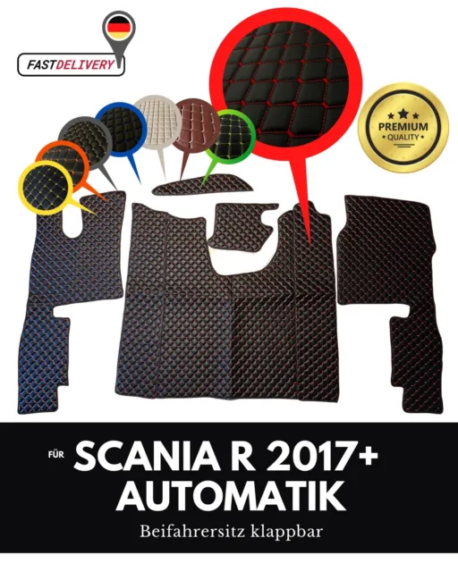 Fußmatten Tunnelabdeckung Braun für Scania R 2017 mit hohem