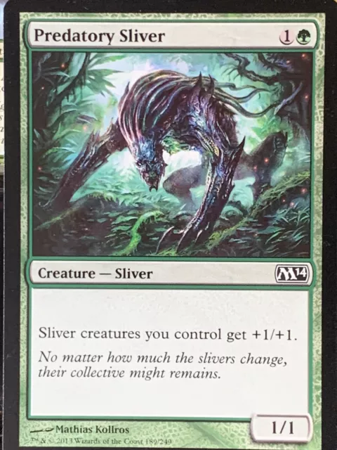 MTG (Magic the Gathering) 1x Predatory Sliver (Core 2014) x1