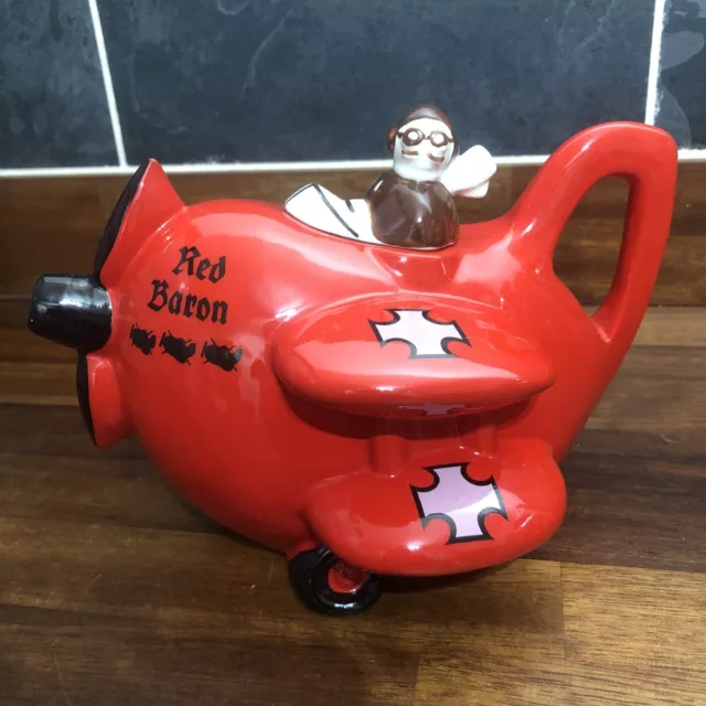 Vintage Carlton Ware  Perfect The Red Baron Teapot Original Retro Collector Rare