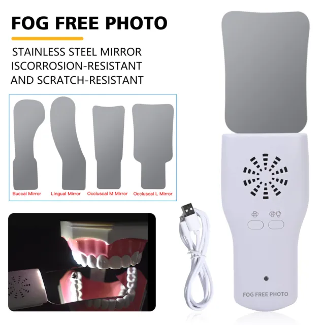 Dental Anti-Fog Imaging Mirror Oral Stainless Steel Photography Reflector USPS