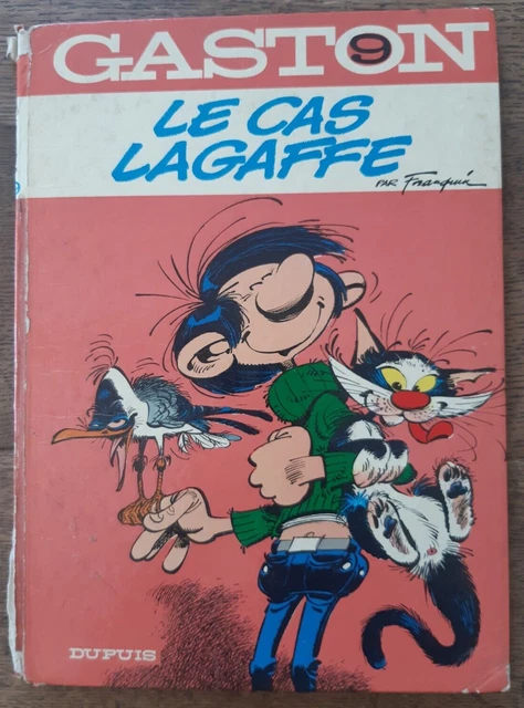 BD GASTON LAGAFFE n°9 Dos Rond 1974 - Le Cas Lagaffe - (Exemplaire 1 ...