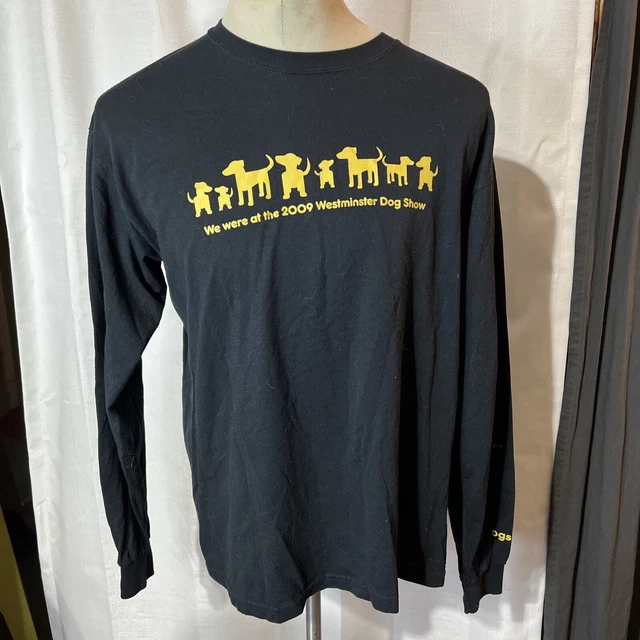 2009 Westminster Dog Show Pedigree Food Adoption Long Slv T Shirt Vintage Large