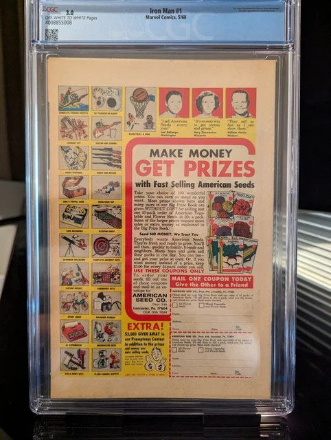 Invincible Iron Man 1 1968 cgc 3.0 2