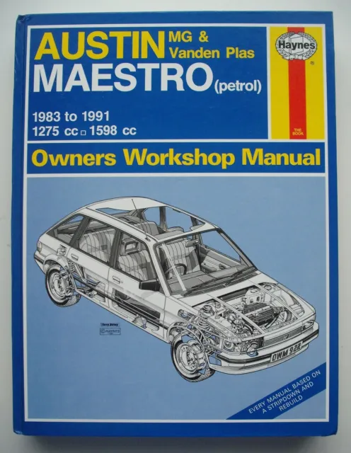 Haynes Owners Workshop Manual no 922 Austin Maestro 1983-91