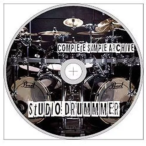 STUDIO DRUMMER SAMPLE ARCHIVE - REAL DRUMS HQ WAV files ON DISC