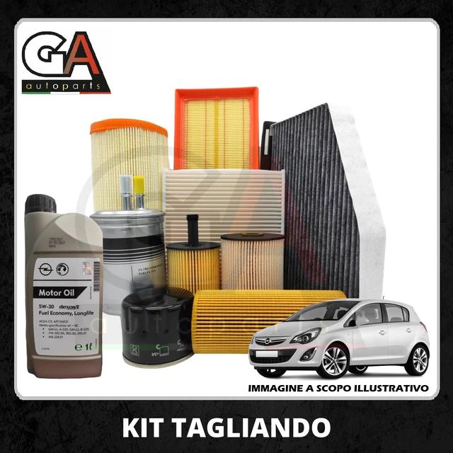 Kit 4 Filtri Per OPEL Agila 1.3 CDTi (2003-2007) - Olio, Aria, Carburante, Abitacolo
