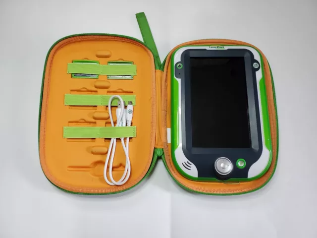 LeapFrog LeapPad Ultra Tablet (Green) 2 Games, Case, Charger Cable, and Stylus