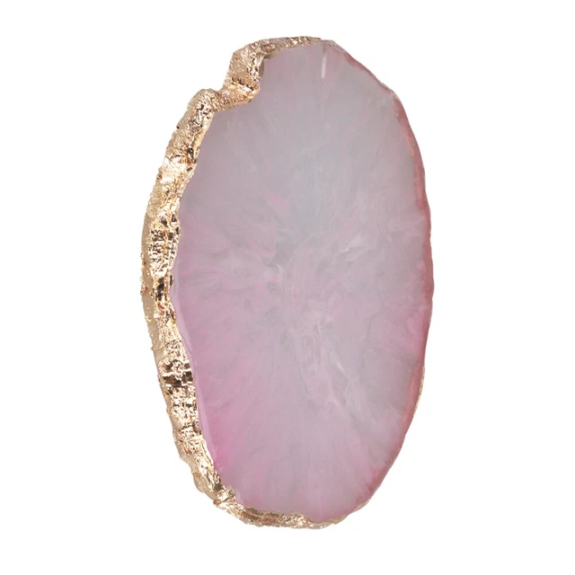 Tavolozza Per Nail Art A Forma Di Cuore Con Bordo Dorato - Piastra Di Miscelazione In Resina Per Smalti E Pigmenti, Paletta Per Unghie Rosa, Ideale Per Manicure E Fai-da-te, 8,7x8,5 Cm - 5