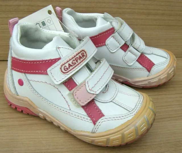 Nuove Scarpe Da Ginnastica Bianche In Pelle Naturale Punta Tacco A Blocco Misura 6