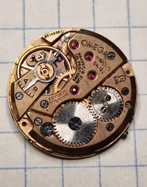 A63 OMEGA 602 Vintage Movement Parts Repair Project Watch Montre