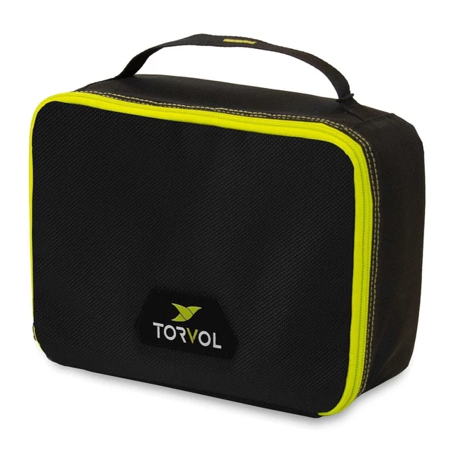 Torvol LIPO Safe Bag - Bolsa Ignífuga E Impermeable Para Baterías LiPo - Capacidad Hasta 15 Unidades - Compatible Con Mochilas Quad Pitstop - 26x20x11 Cm - Negro Y Verde