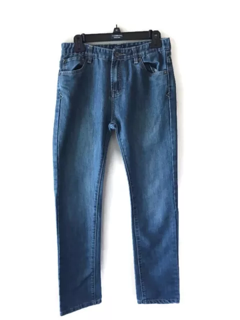 Lucky Brand Youth Blue Jean Pants Cooper Slim Size 18 Youth Button Front Pockets
