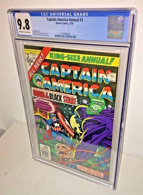 Captain America Annual # 3 CGC 9.8, Off-White to White Pages