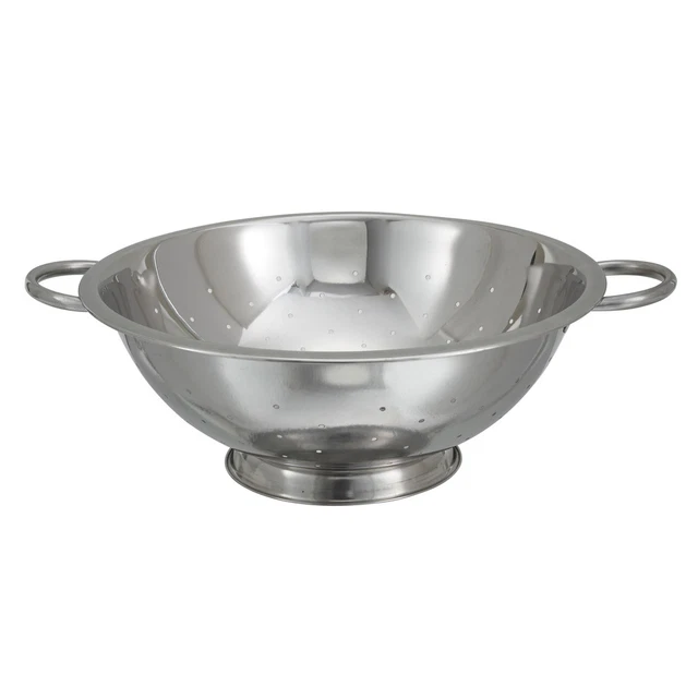 Winco COD-8, 14-Inch Diameter 8-Quart Stainless Colander