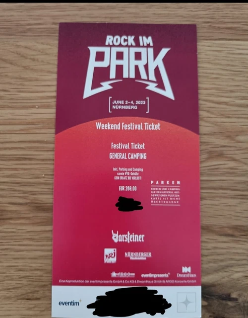Rock im Park ticket mit General Camping