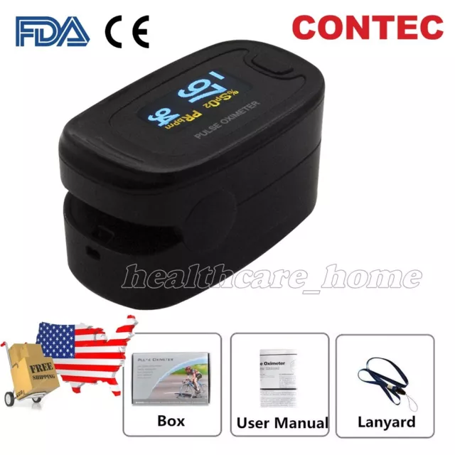 FDA Finger Pulse Oximeter Portable Heart Rate SPO2 Monitor Blood Oxygen