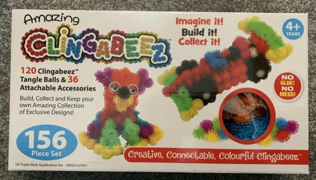 156 Piece Clingabeez Balls Childrens Toy Kids Game Craft Gift Creative Bunchems