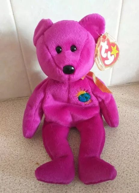 TY Beanie Baby Rare Millenium Bear with Tag Retired