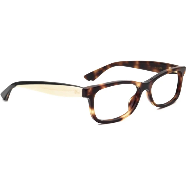 Christian Dior Eyeglasses CD 3289 LWG Tortoise Rectangular Frame Italy 53-15 145