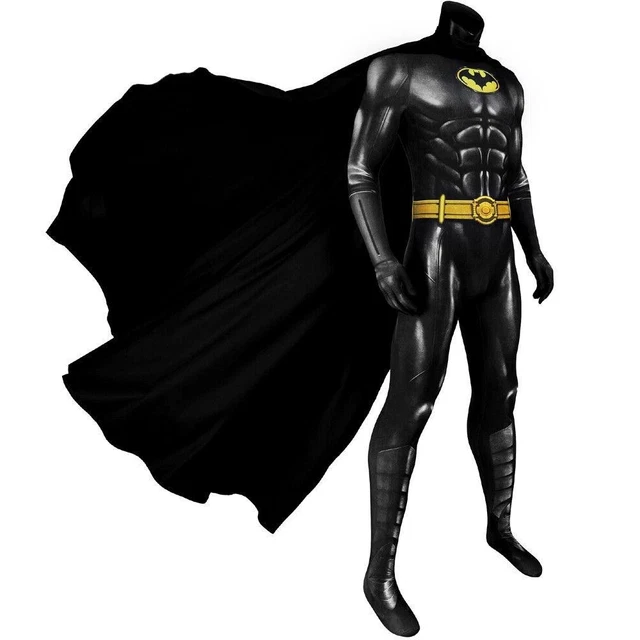 THE FLASH BATMAN Costume Bruce Wayne Michael Keaton Cosplay Jumpsuit