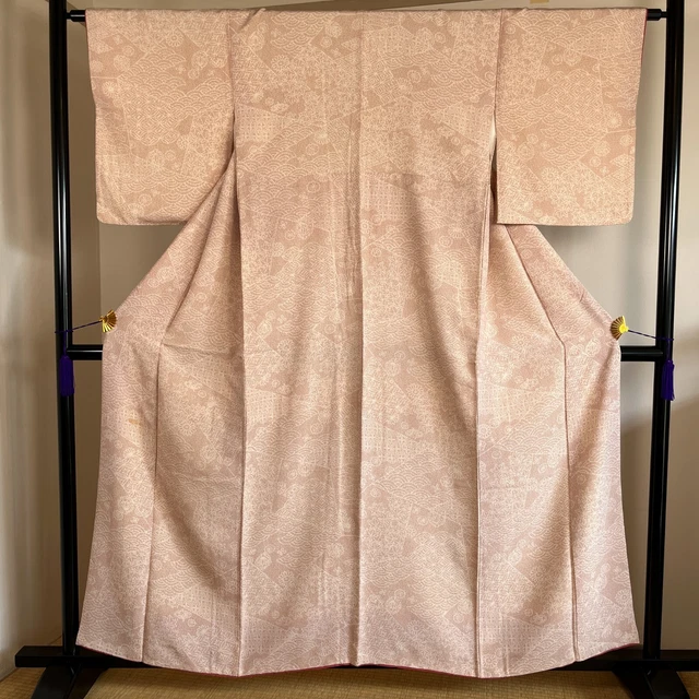 K3011061 Japanese Kimono Silk Komon