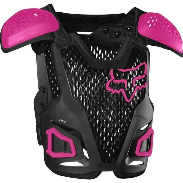 Fox Racing MX20 R3 Youth Motocross Roost Protector - Black/Pink