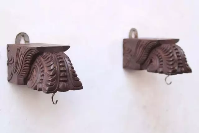 2 pcs Wooden Wall Bracket Corbel Plant Hanger Small Wall Hanging Home Decor Gift