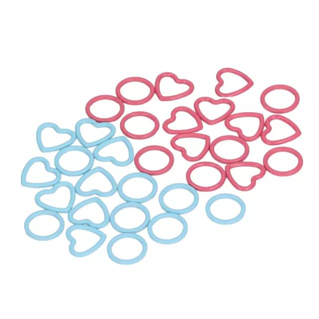 32pcs Stitch Markers DIY Metal Knitting Crochet Locking Stitch Markers Spare GF0