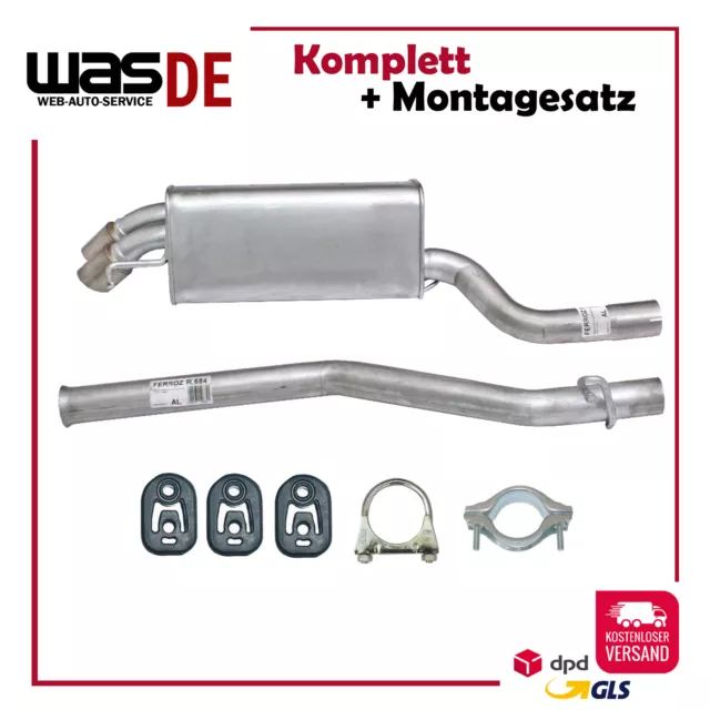 Endschalldämpfer Auspuff Mercedes Benz C-Klasse W203 S203 C 200-220 CDI Endtopf