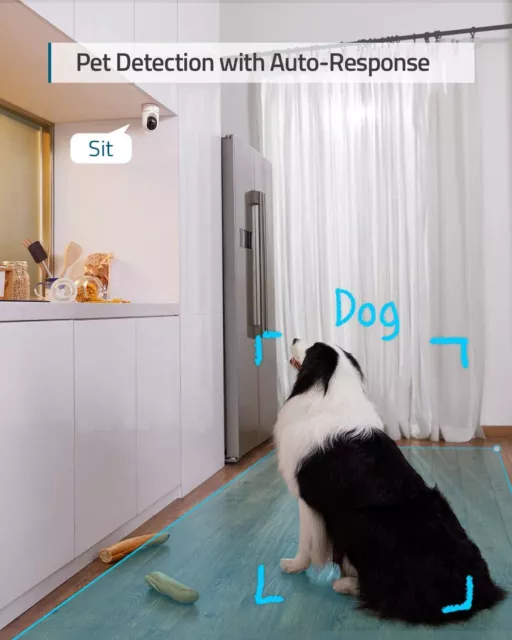 eufy Security Indoor Cam 2K Überwachungskamera Sprachassistent WLAN Nachtsicht 3