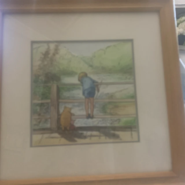 CLASSIC WINNIE THE Pooh Christopher Robin Boots Disney Framed Picture ...